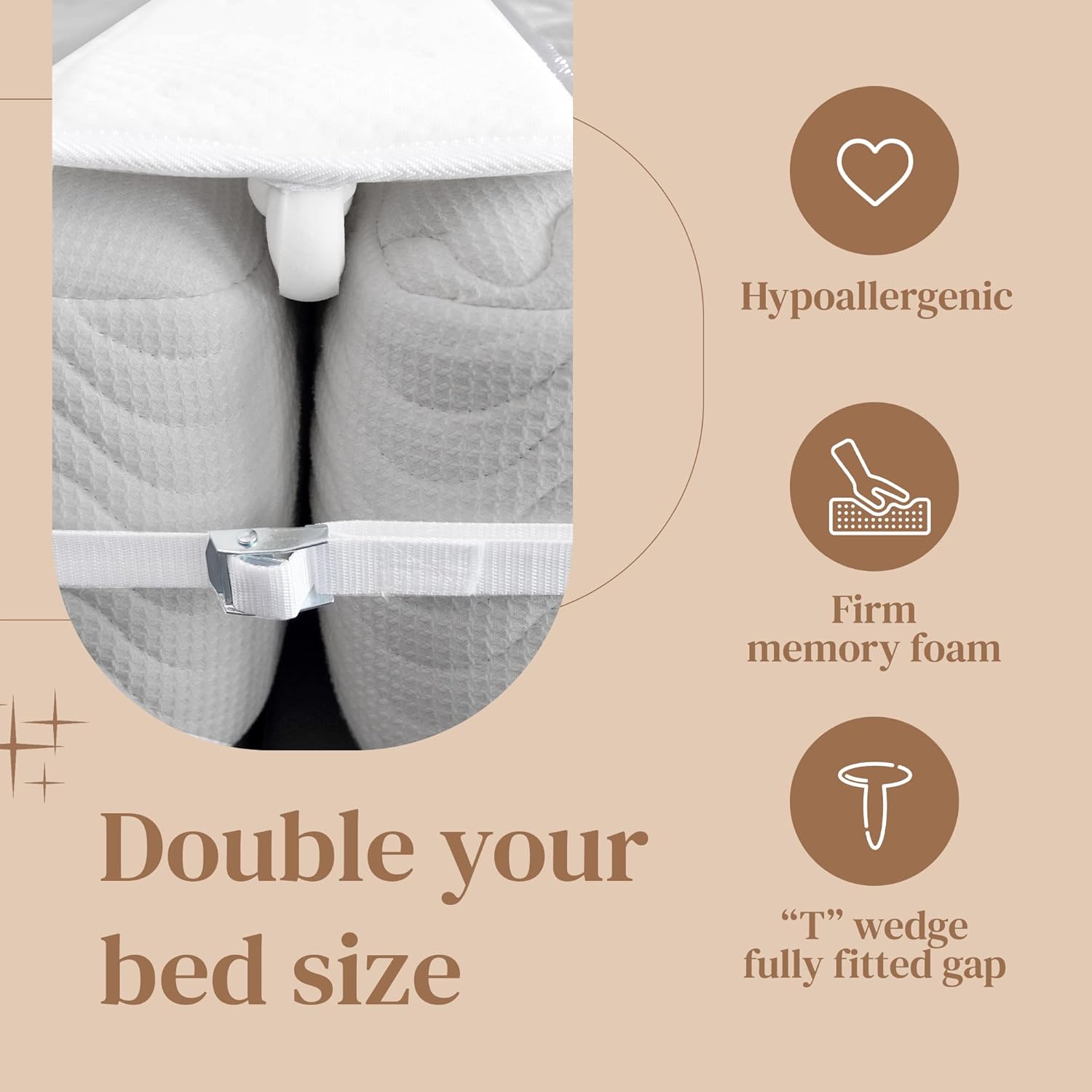 Twin to King Bed Converter Pillow