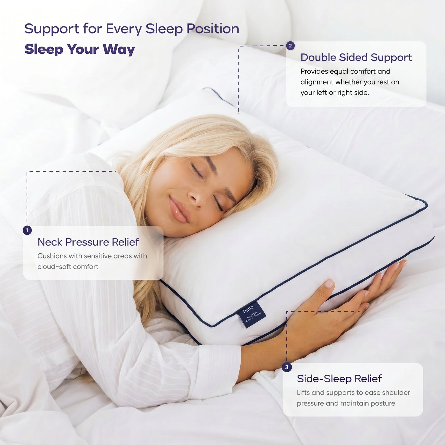 La Carezza Pillow (Adjustable)