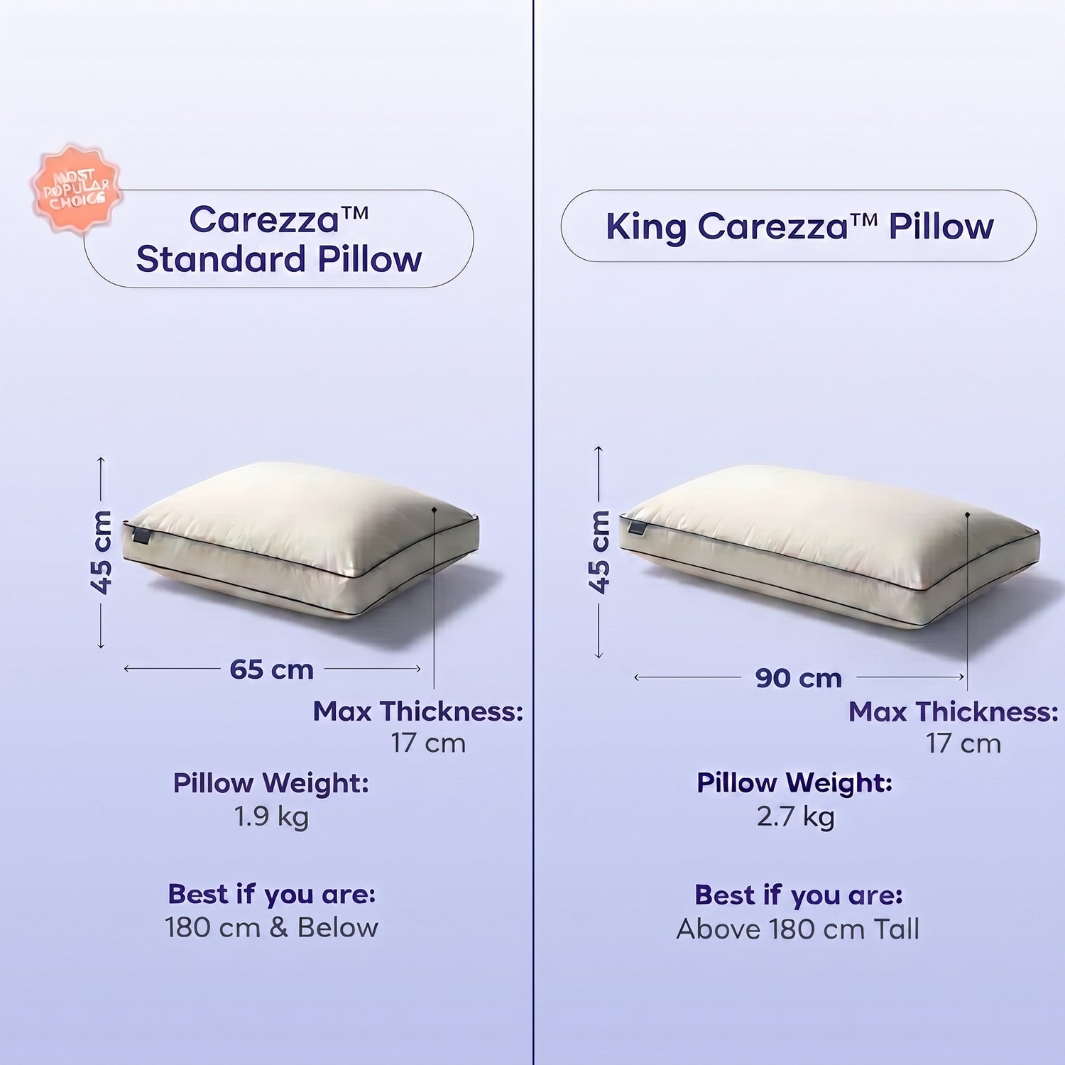 La Carezza Pillow (Adjustable)