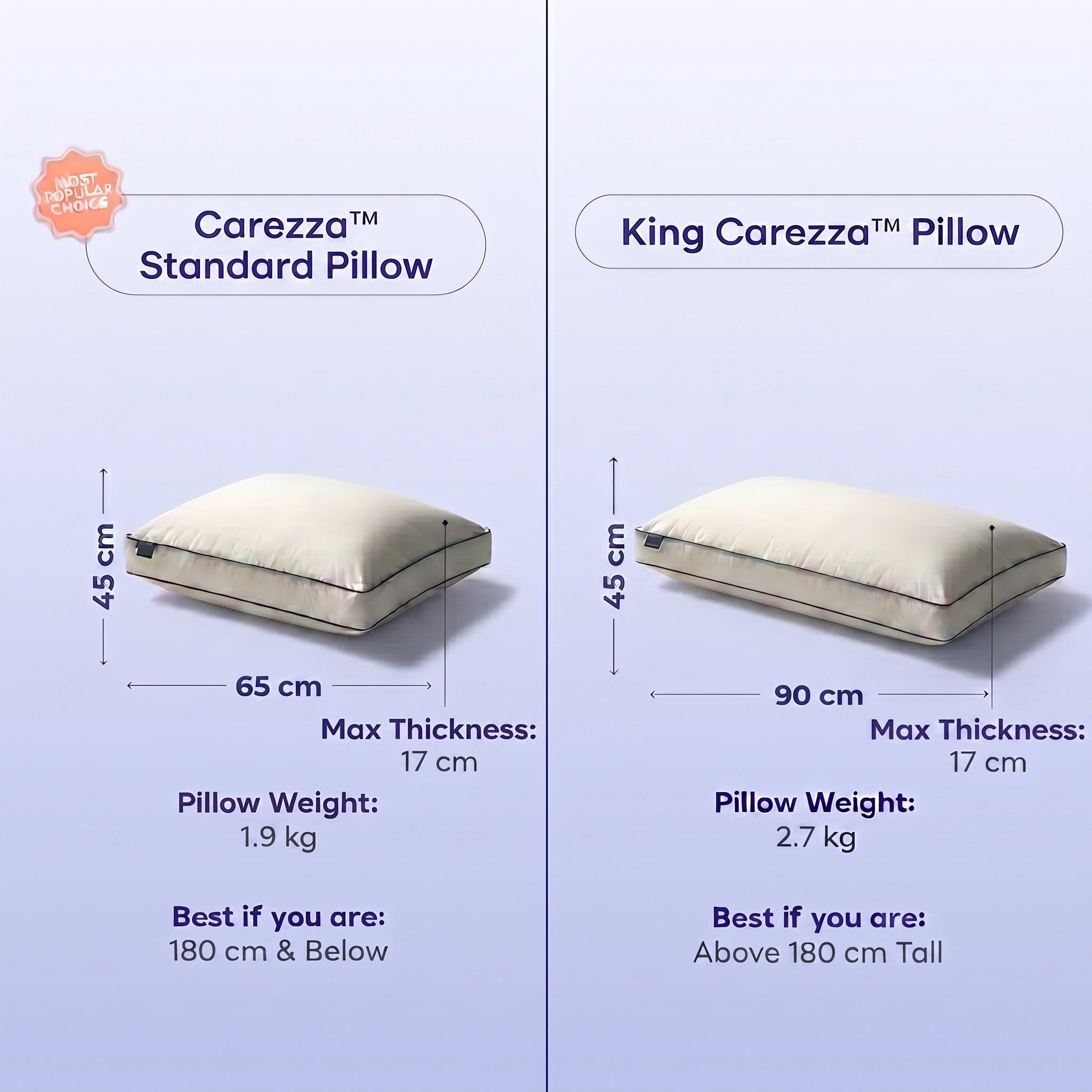 La Carezza Pillow (Adjustable)