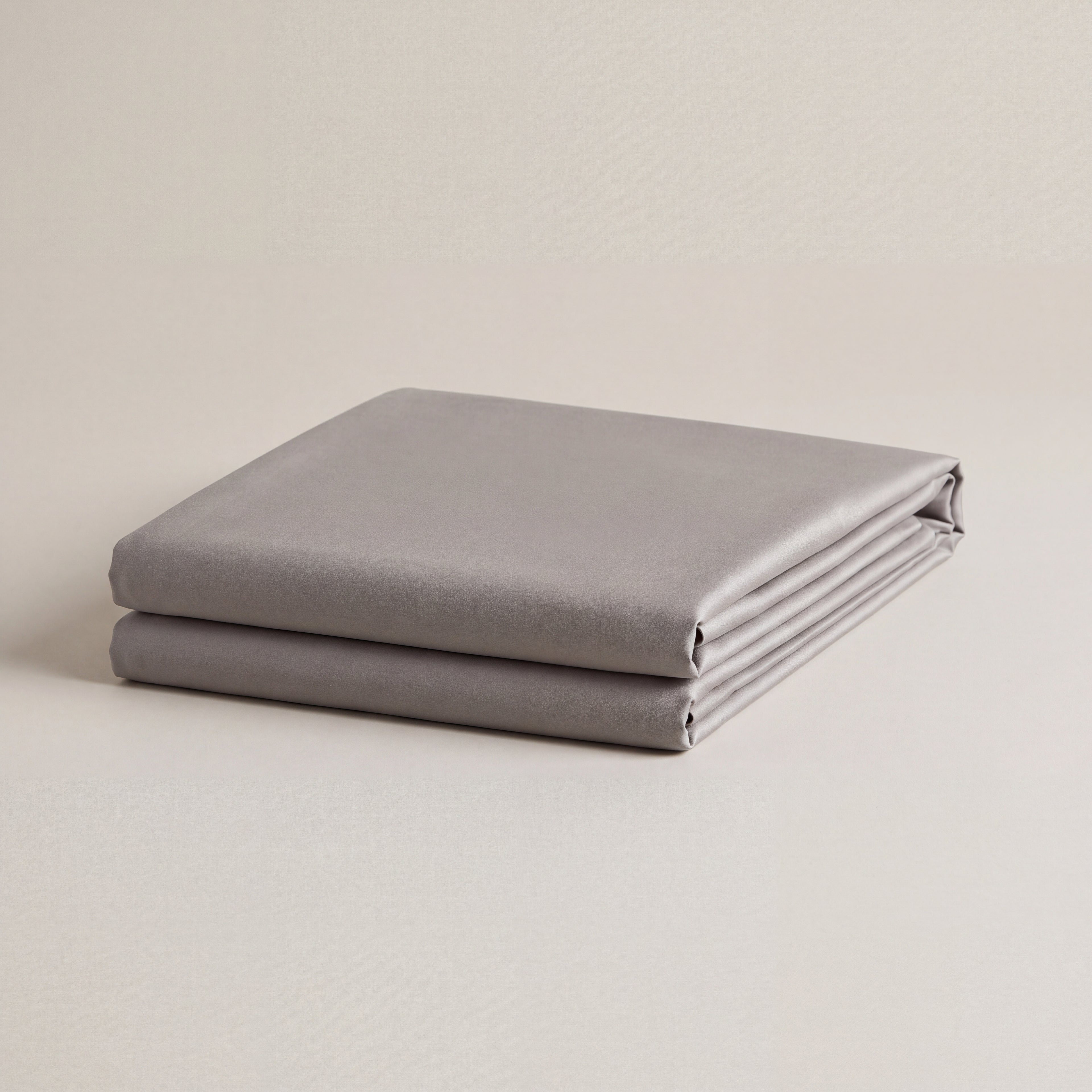 Bamboo Cooling Pillowcase in neutral grey – 300TC bamboo viscose sateen