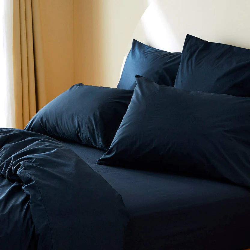 Percale P-Cotton Set - Navy