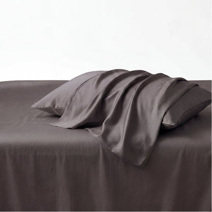 Bamboo Silky Pillowcase on pillow – envelope-style closure