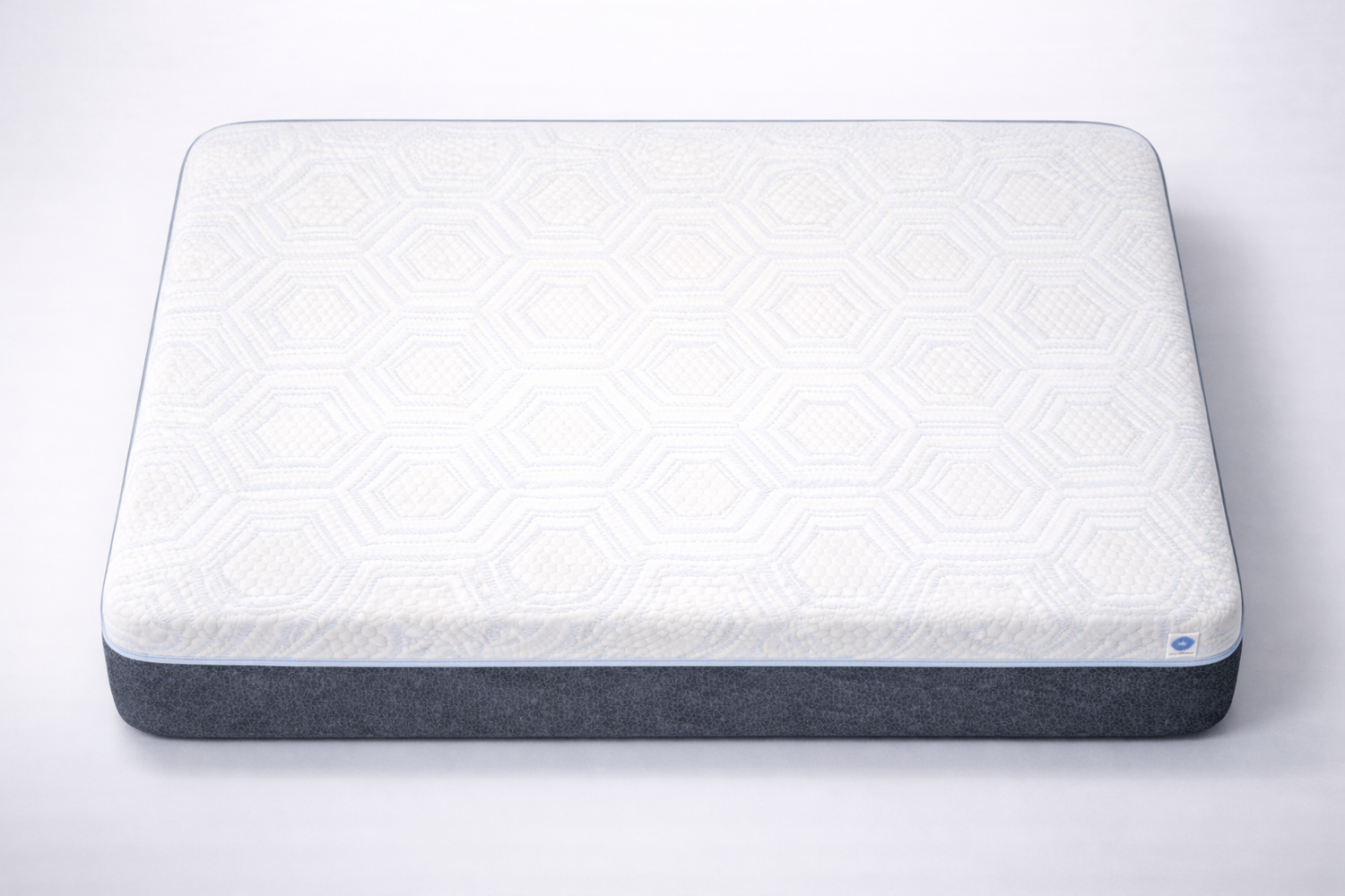 Quilted silk-touch cover, top down