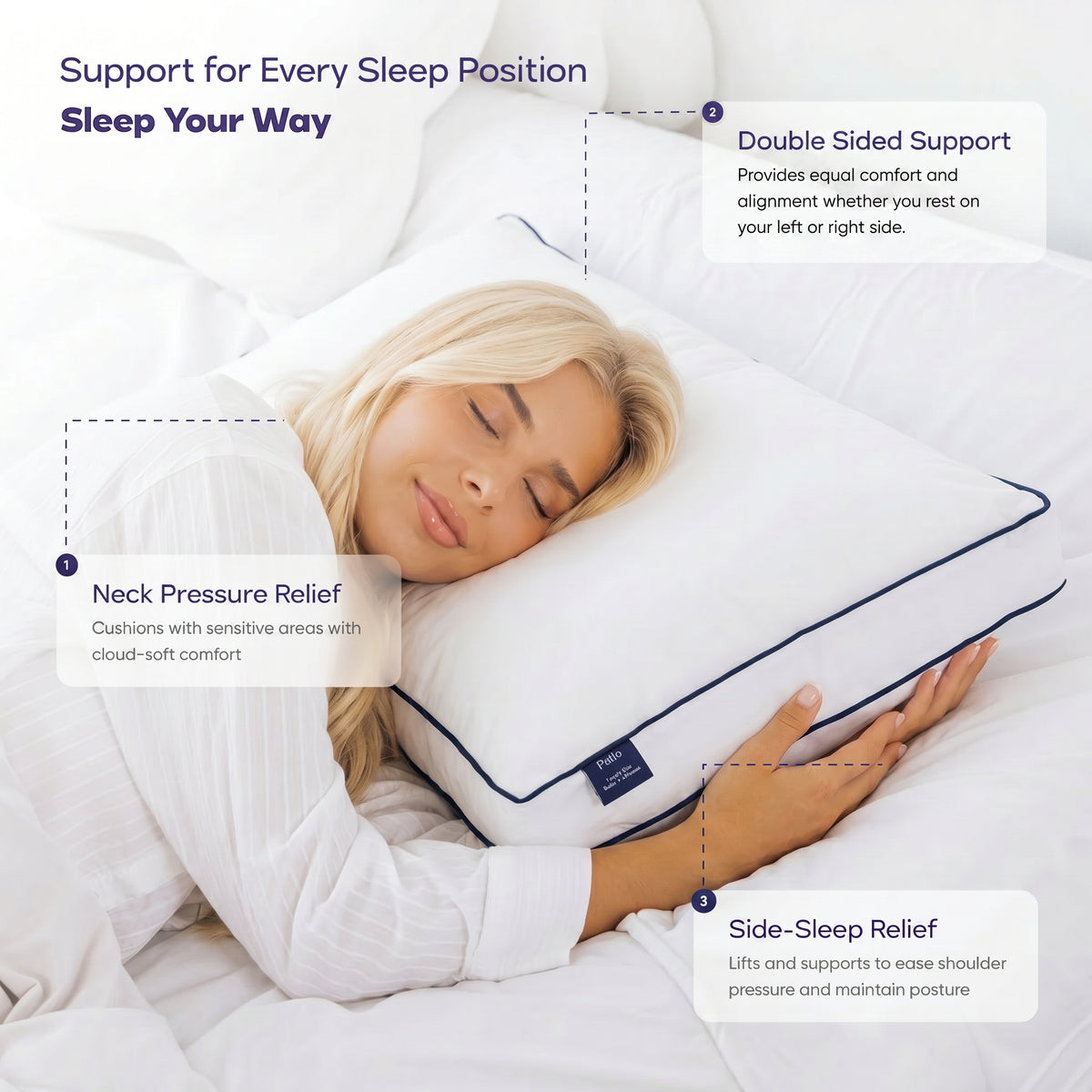 La Carezza Pillow (Adjustable)