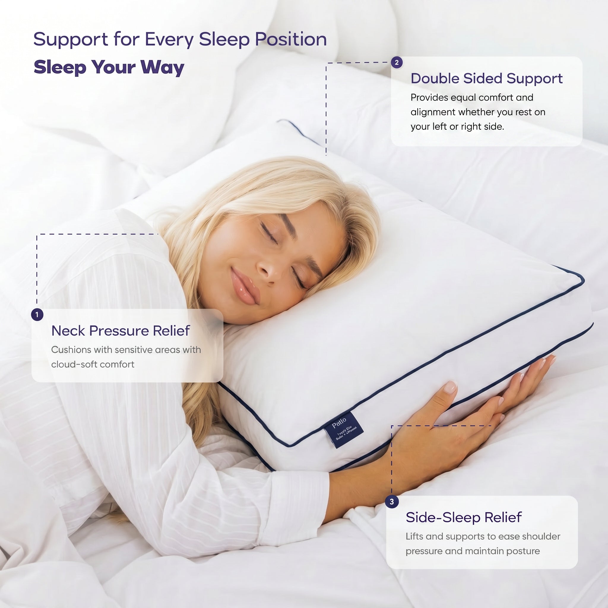 La Carezza Pillow (Adjustable)